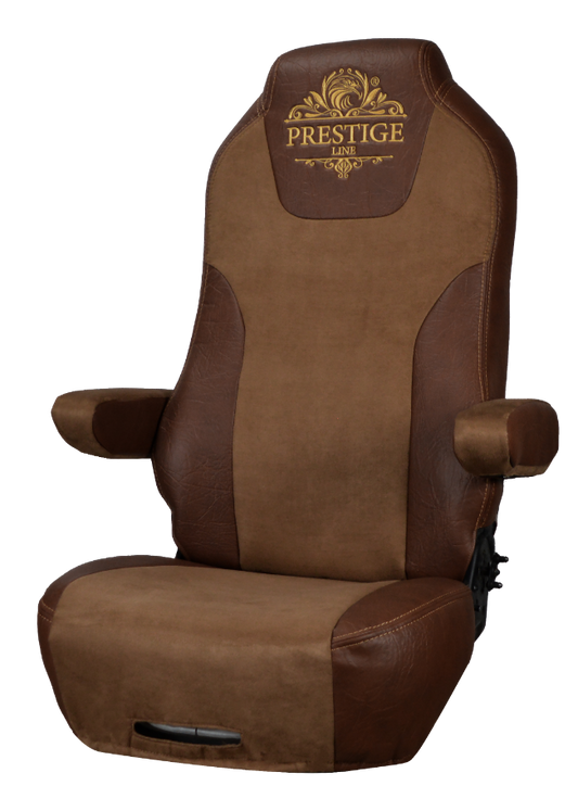 KENWORTH T-680, T-880, W-990 truck seat cover Prestige-Line BROWN ALFA-WAYS LLC