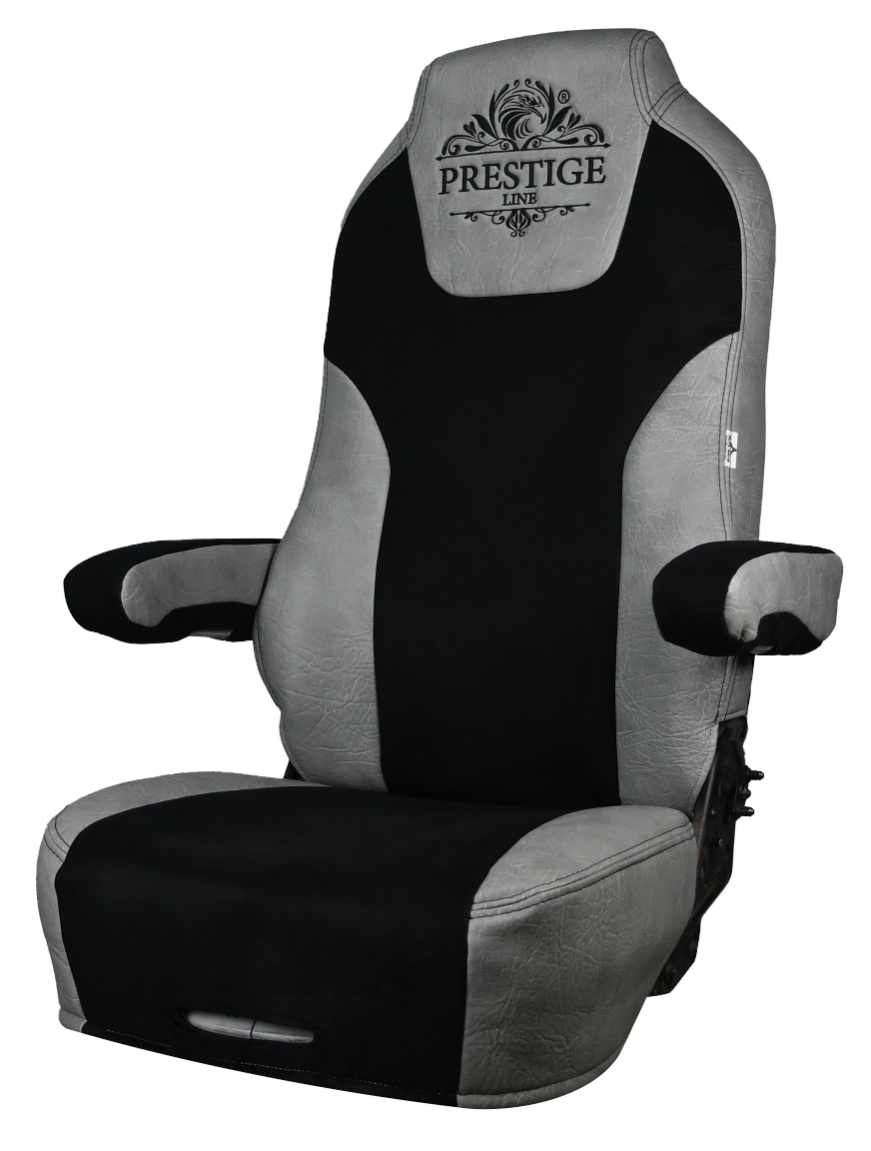 KENWORTH T-680, T-880, W-990 truck seat cover Prestige-Line GRAY ALFA-WAYS LLC