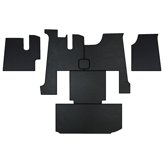 KENWORTH W900, T600, T660, 2006-2019, truck floor mats Prestige-Line BLACK ALFA-WAYS LLC