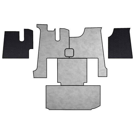 KENWORTH W900, T600, T660, 2006-2019, truck floor mats Prestige-Line GRAY ALFA-WAYS LLC