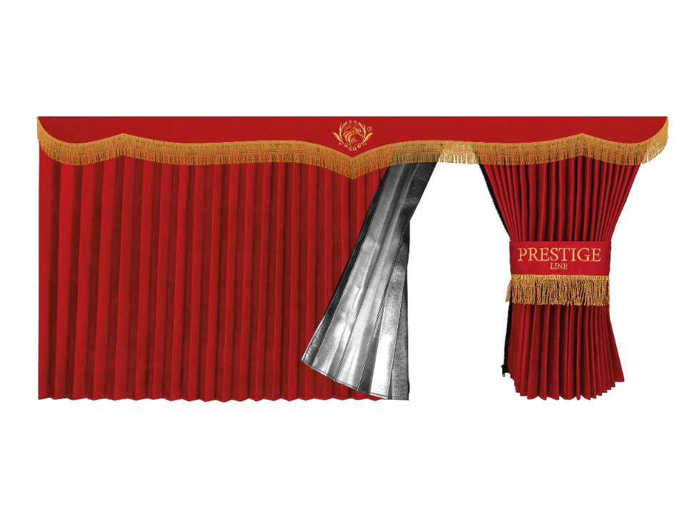 KENWORTH t-680 truck window curtains Prestige-Line RED ALFA-WAYS LLC