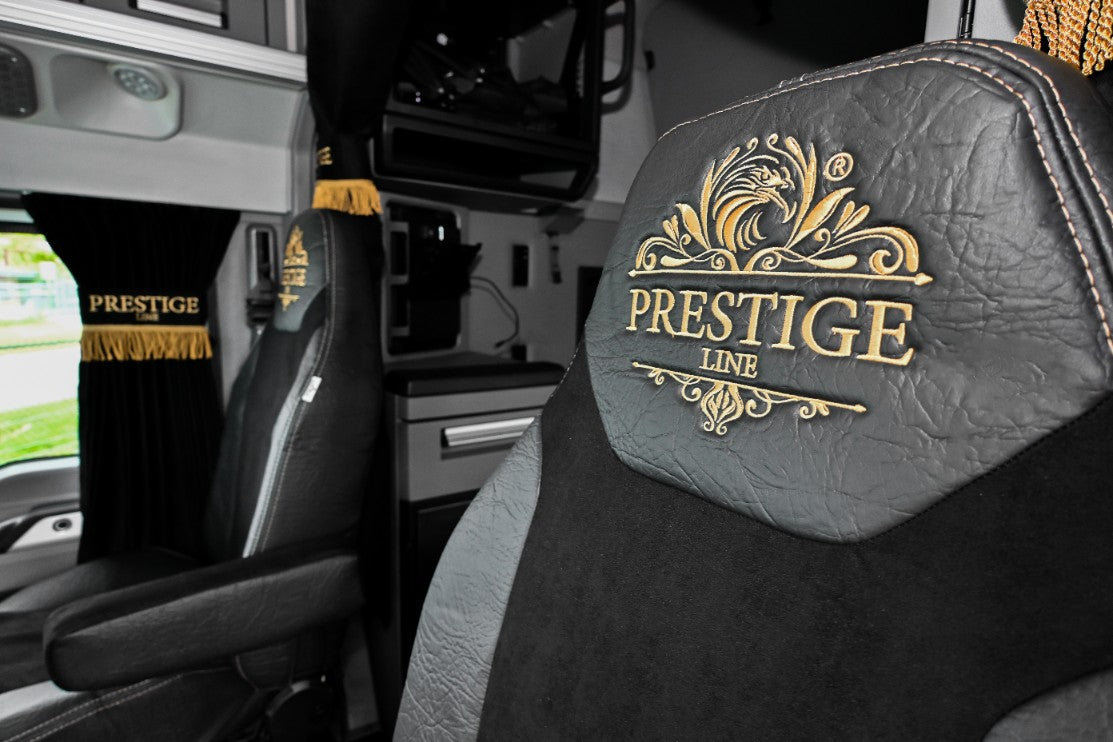 MACK ANTHEM, pinacle, granite, 2019-current truck seat cover Prestige-Line BLACK ALFA-WAYS LLC