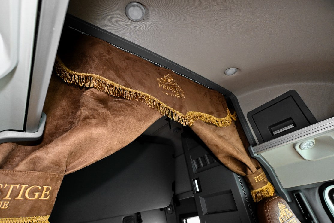 MACK ANTHEM truck sleeper curtains Prestige-Line BROWN ALFA-WAYS LLC