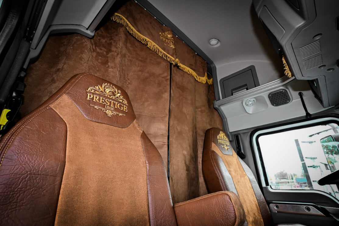 MACK ANTHEM truck sleeper curtains Prestige-Line BROWN ALFA-WAYS LLC