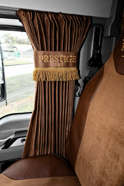 MACK ANTHEM truck window curtains Prestige-Line BROWN ALFA-WAYS LLC