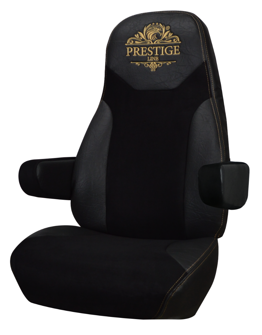 PETERBILT 378, 379, 386, 387, 388, 389 truck seat cover Prestige-Line BLACK ALFA-WAYS LLC