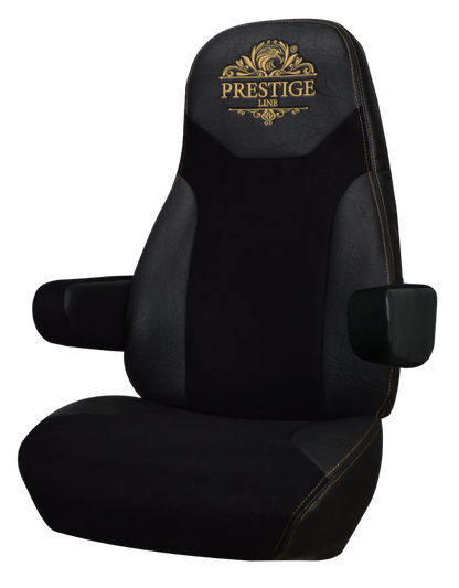 PETERBILT 378, 379, 386, 387, 388, 389 truck seat cover Prestige-Line BLACK ALFA-WAYS LLC