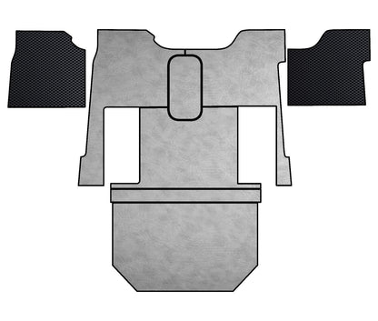 PETERBILT 579 truck floor mats Prestige-Line GRAY ALFA-WAYS LLC