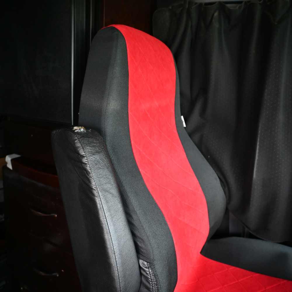 Seat Cover Basic fits VOLVO vnl, vnm (2004-2018) RED