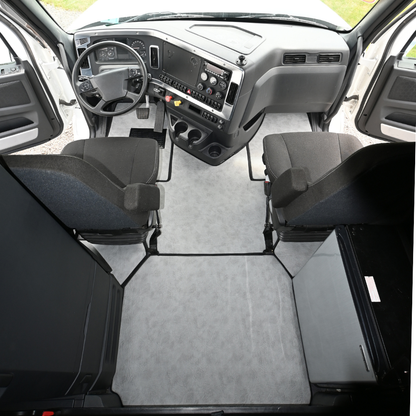 Floor mats fits FREIGHTLINER CASCADIA 116, 126 (2018-current) truck floor mats Prestige-Line GRAY