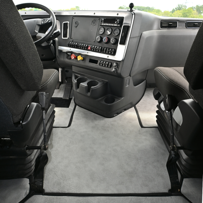 Floor mats fits FREIGHTLINER CASCADIA 116, 126 (2018-current) truck floor mats Prestige-Line GRAY