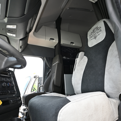 FREIGHTLINER CASCADIA 125, 116, 126 (2014-current) (33" back) truck seat cover & armrest covers Prestige-Line GRAY