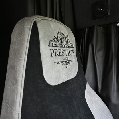 FREIGHTLINER CASCADIA 125, 116, 126 (2014-current) (33" back) truck seat cover & armrest covers Prestige-Line GRAY