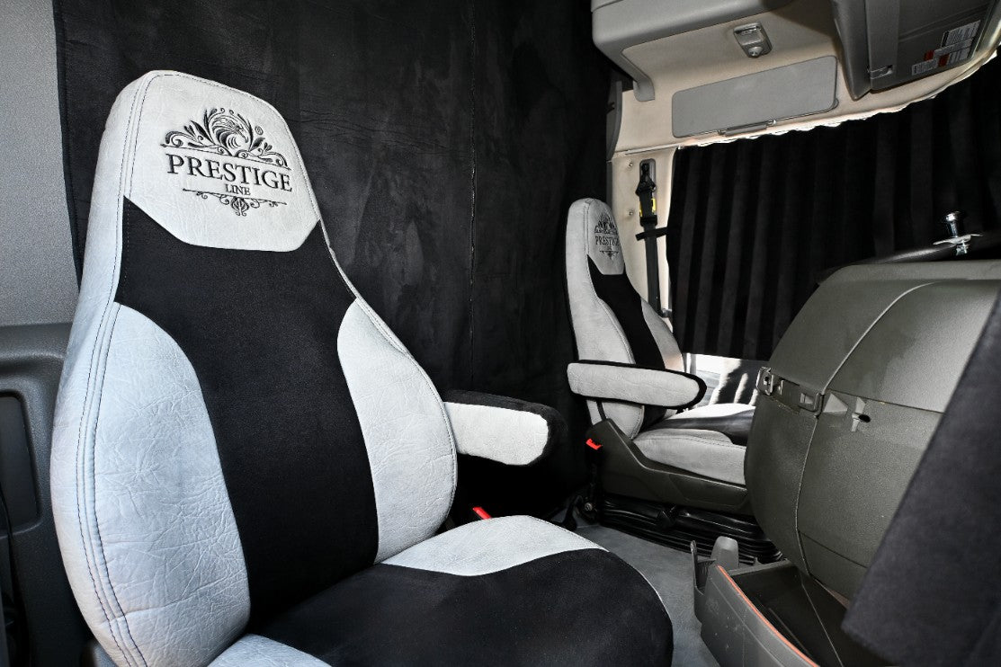 VOLVO vnl 660, 670, 780, 860 truck sleeper curtains Prestige-Line BLACK ALFA-WAYS LLC