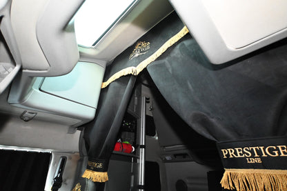 VOLVO vnl 660, 670, 780, 860 truck sleeper curtains Prestige-Line BLACK ALFA-WAYS LLC