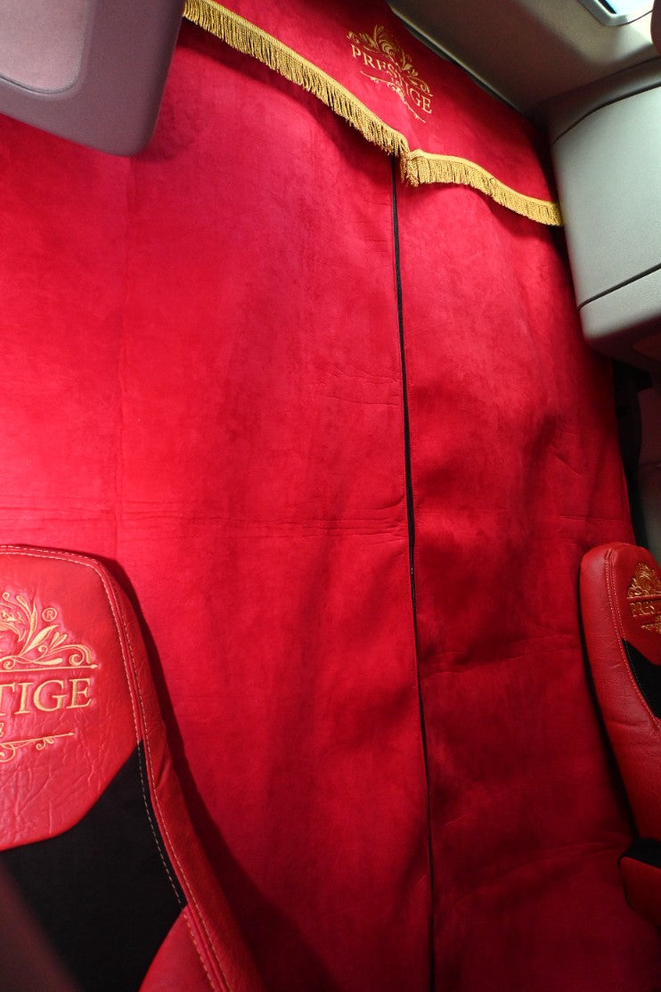 VOLVO vnl 660, 670, 780, 860 truck sleeper curtains Prestige-Line RED ALFA-WAYS LLC