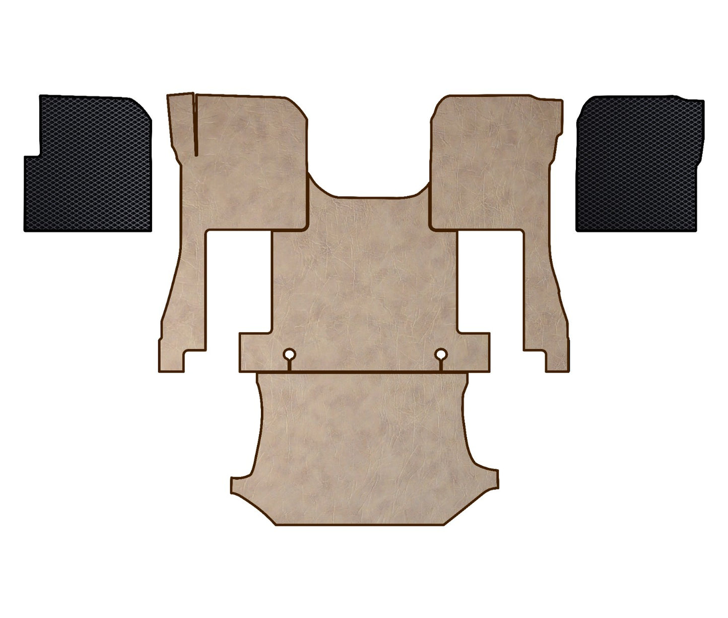 VOLVO vnl 760 740, 2019 - current truck floor mats Prestige-Line BEIGE ALFA-WAYS LLC