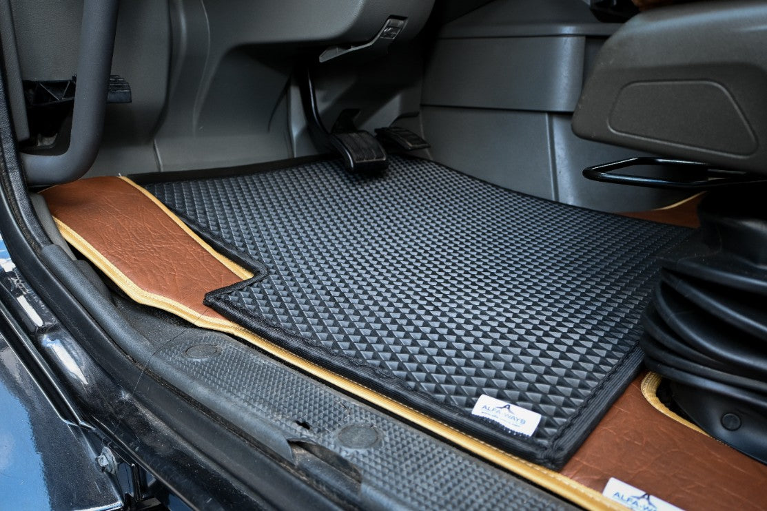 VOLVO vnl 760 740, 2019 - current truck floor mats Prestige-Line BROWN ALFA-WAYS LLC