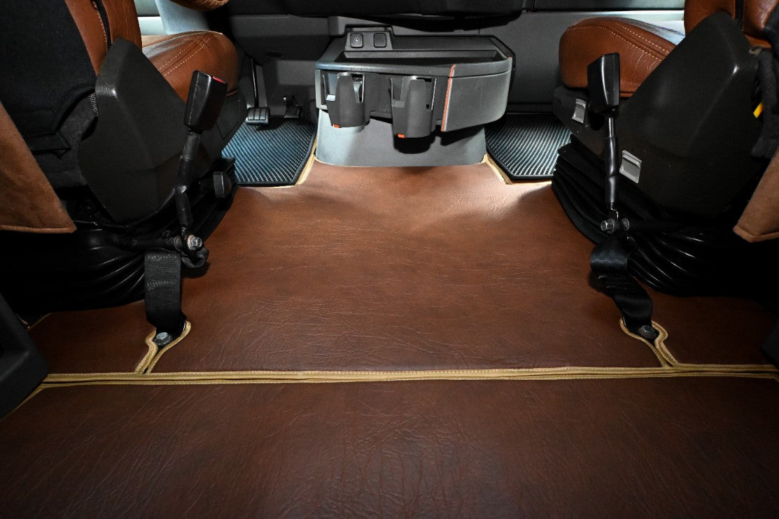 VOLVO vnl 760 740, 2019 - current truck floor mats Prestige-Line BROWN ALFA-WAYS LLC