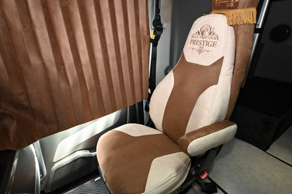 VOLVO vnl, vnr, vnx, vhd, vah 2019-current truck seat cover Prestige-Line BEIGE ALFA-WAYS LLC