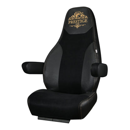 VOLVO vnl, vnr, vnx, vhd, vah 2019-current truck seat cover Prestige-Line BLACK ALFA-WAYS LLC