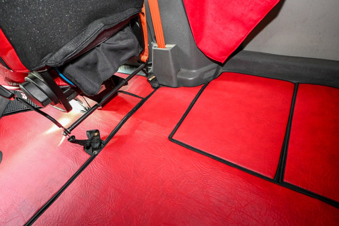 INTERNATIONAL LT RH PROSTAR LONESTAR truck floor mats RED ALFA-WAYS LLC