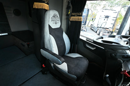 VOLVO vnl, vnr, vnx, vhd, vah 2019-current truck seat cover Prestige-Line GRAY ALFA-WAYS LLC