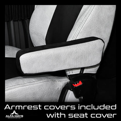 Details gray seat cover for FREIGHTLINER CASCADIA, gen.3, 2 evolution, 2014-current