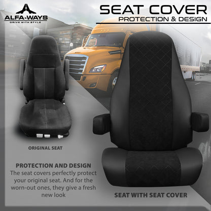 seat with seat cover visualisation